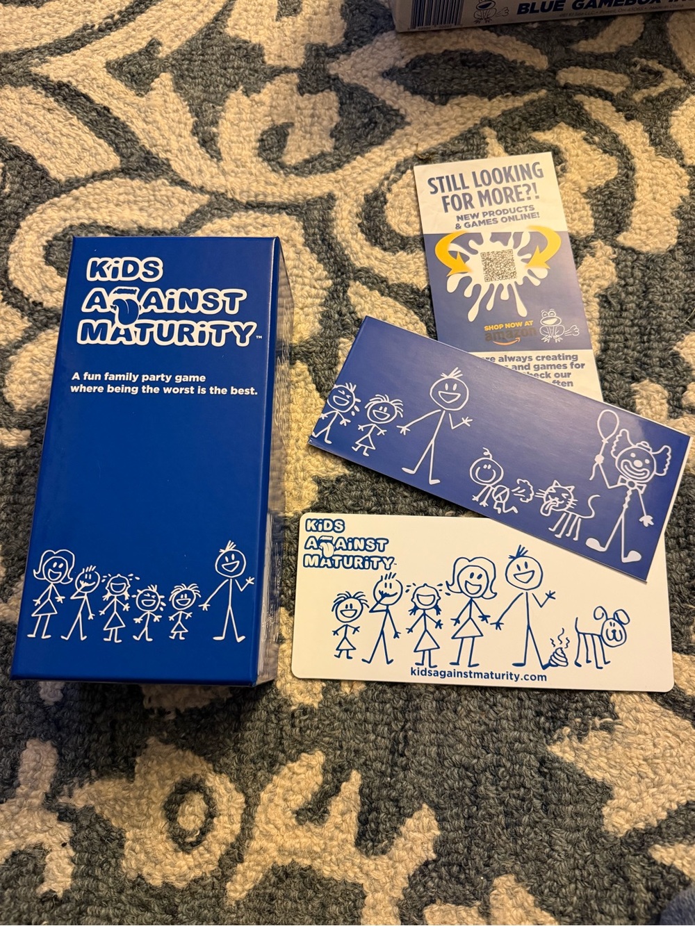 Kids against maturity Family Party Game.